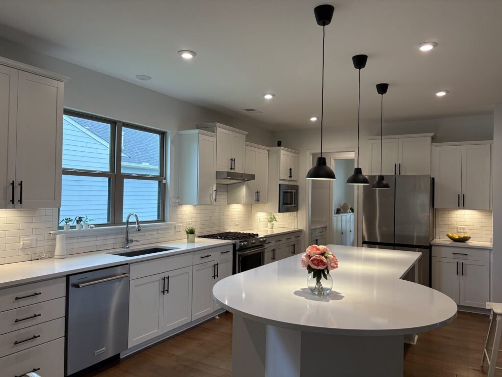 Spotless kitchen after house cleaning by Brissa LLC in Newnan, GA