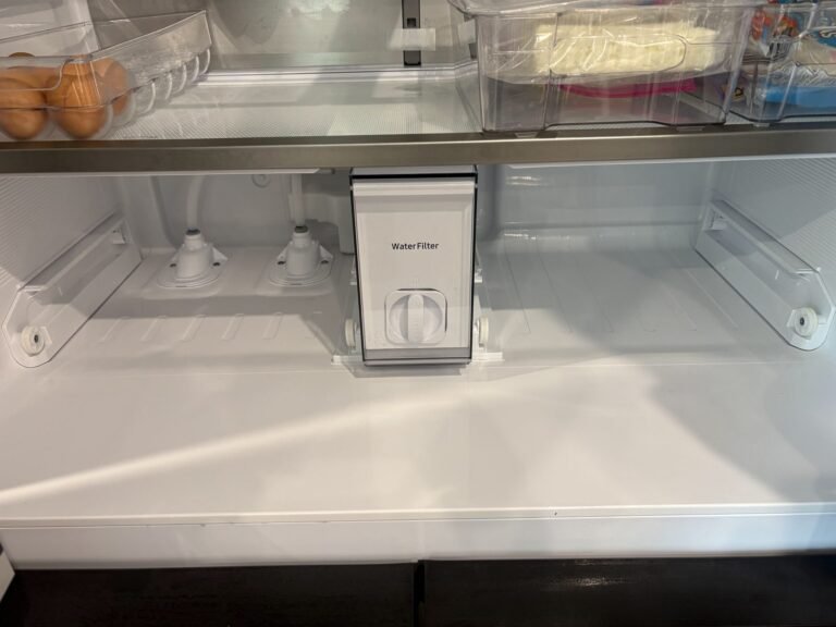 Refrigerator interior after deep cleaning